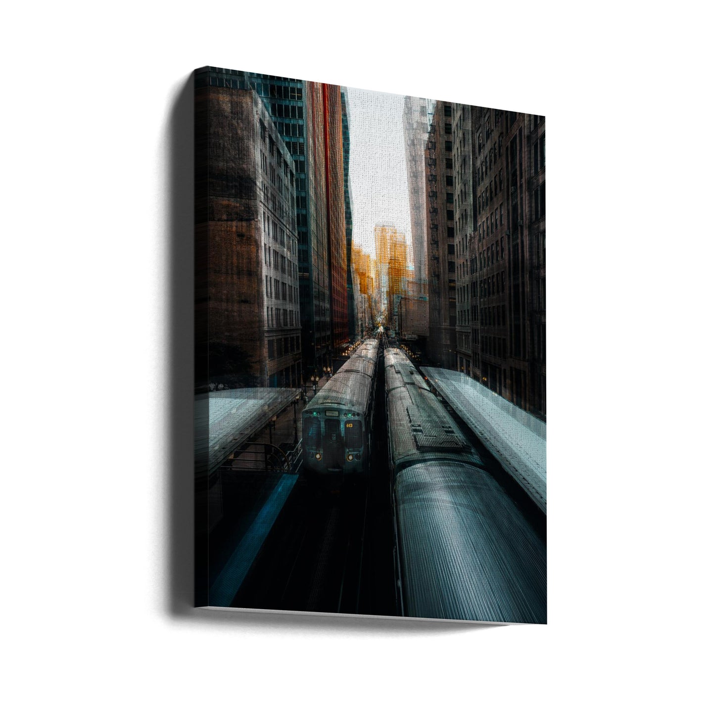 La gare de Chicago | Tableaux sur Toile