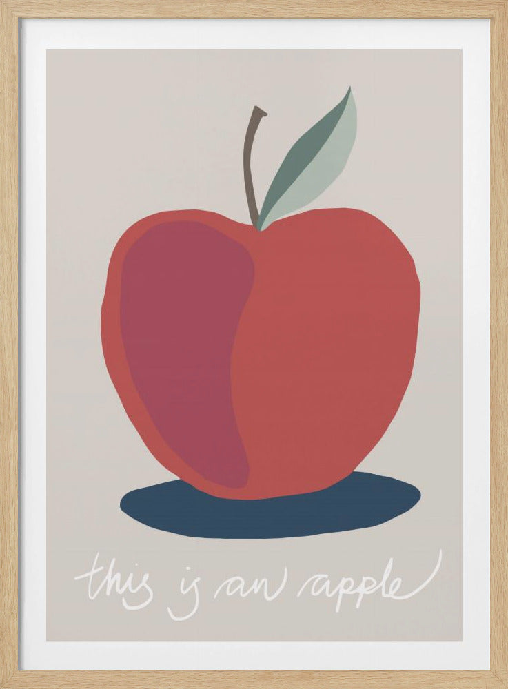 Detta är ett äpple | Poster