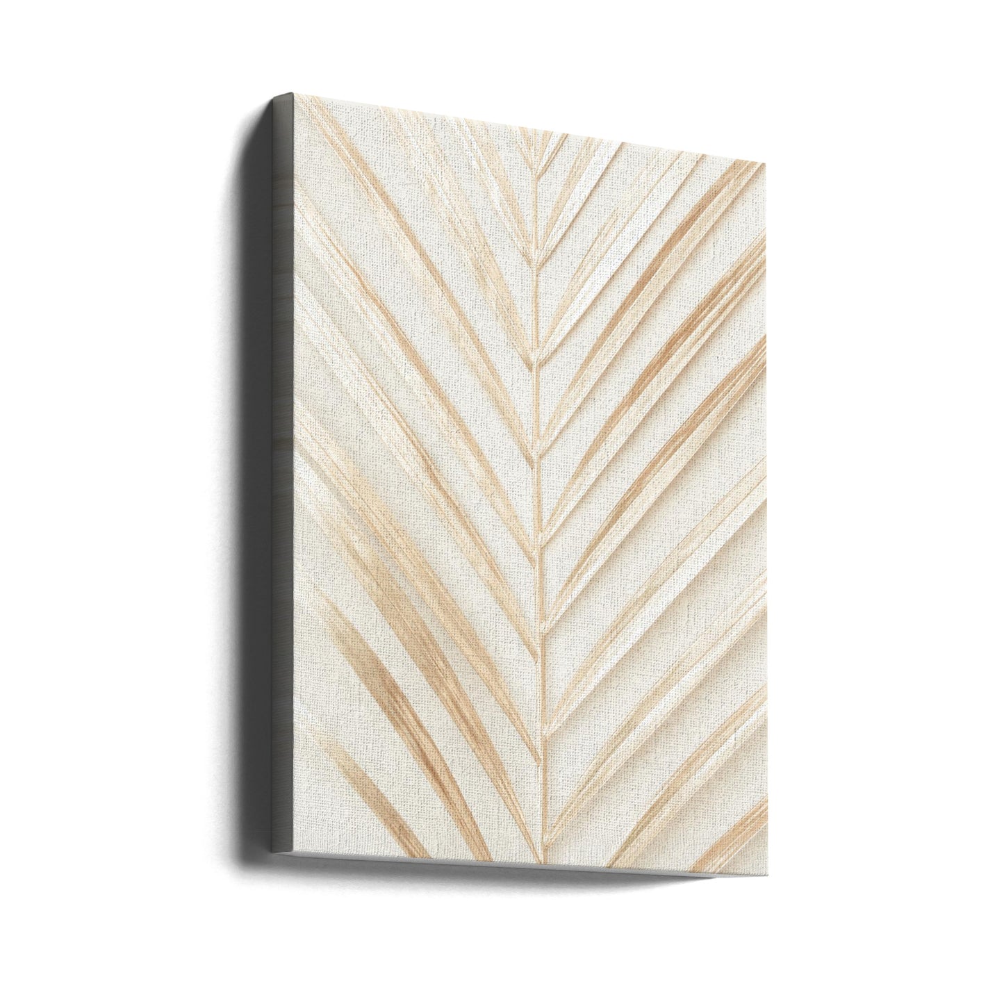Feuille de palmier dorée | Tableaux sur Toile