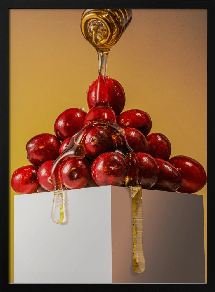 Mirtilli rossi con miele | Poster - Stampe d’Arte