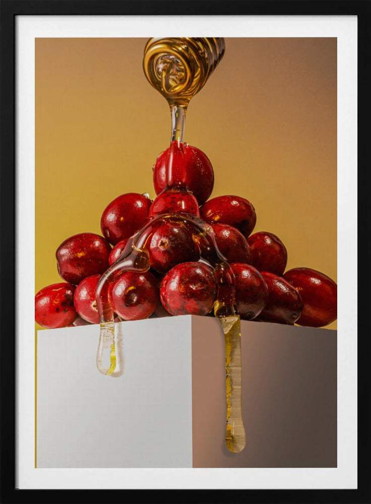 Mirtilli rossi con miele | Poster - Stampe d’Arte