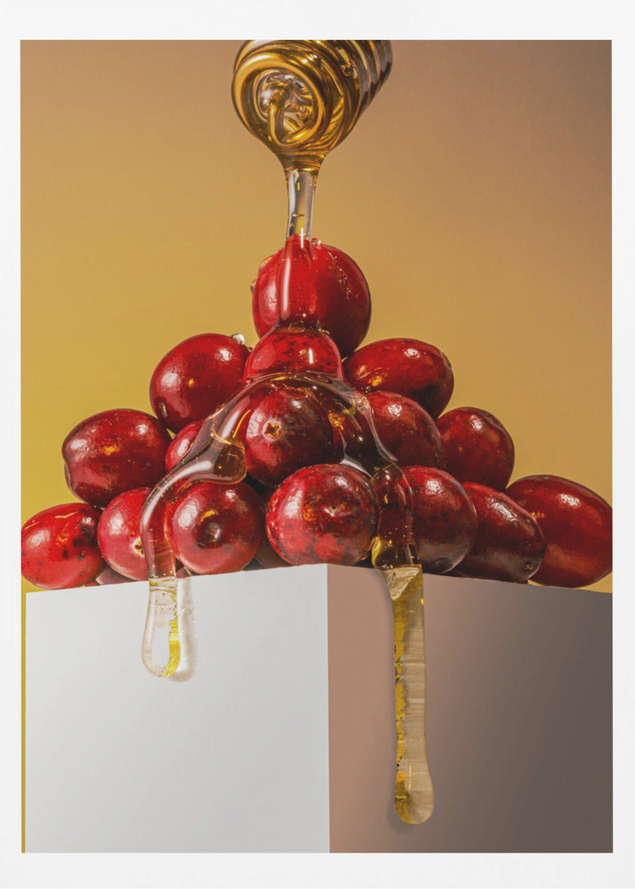 Mirtilli rossi con miele | Poster - Stampe d’Arte