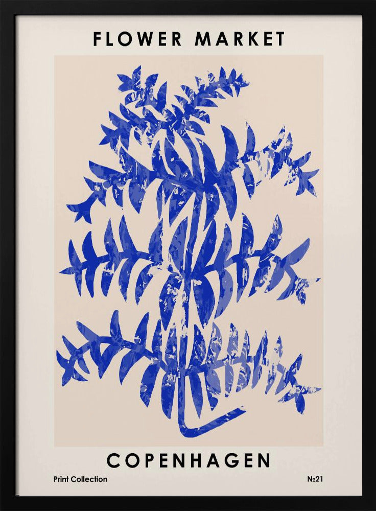 Blomstermarked. København | Plakater - Kunsttrykk