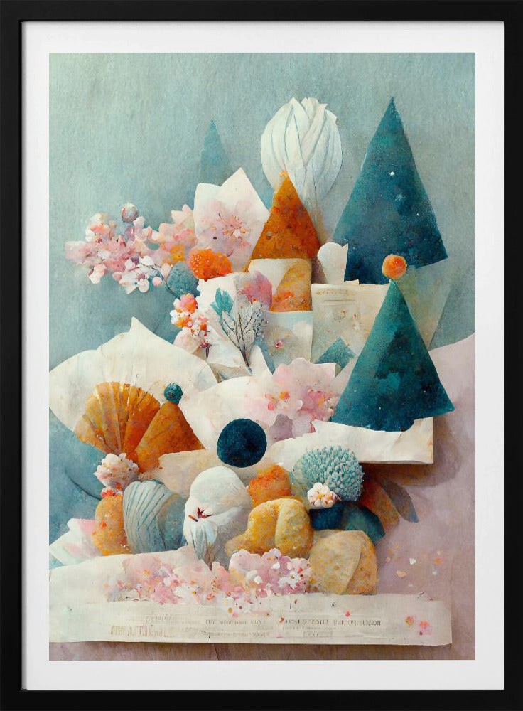 Nyckfullt blomlandskap | Poster