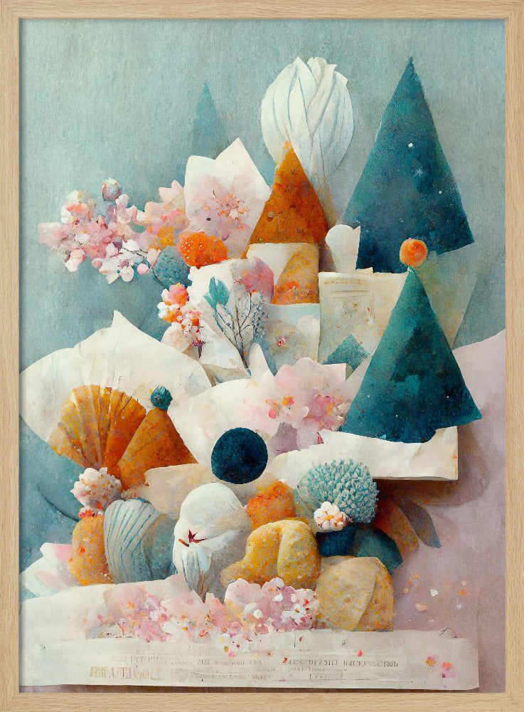 Nyckfullt blomlandskap | Poster