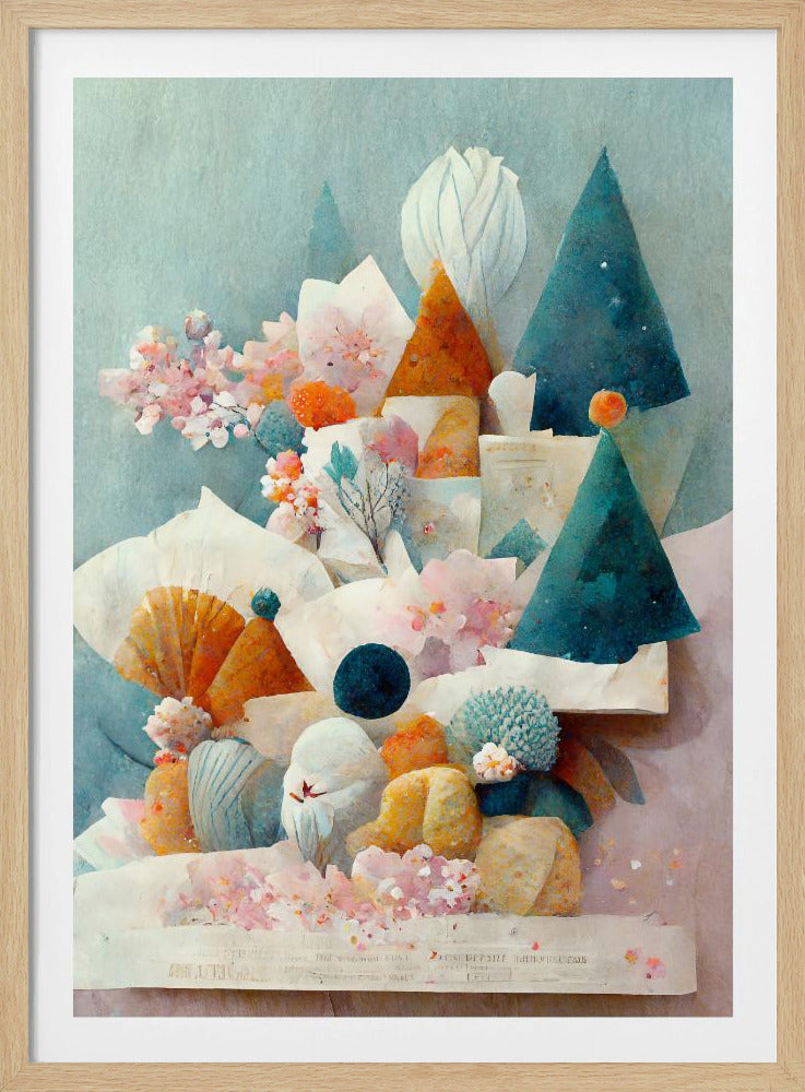 Nyckfullt blomlandskap | Poster