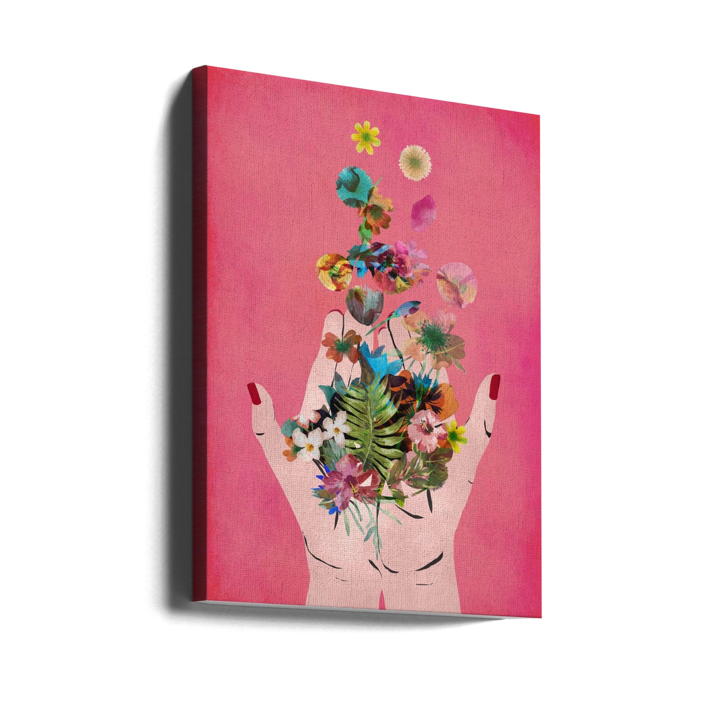 Fridas Hände (Pinke Version) | Leinwand-Bilder