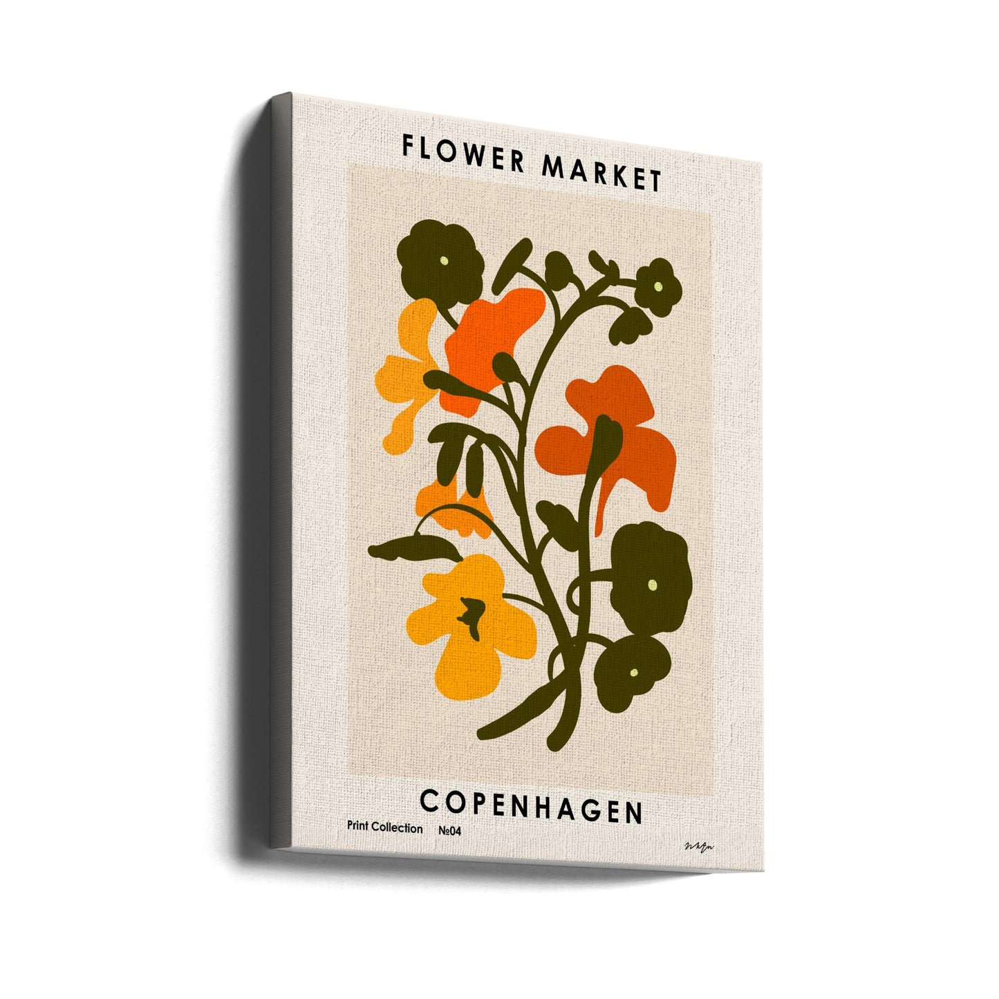 Mercato dei fiori. Copenaghen | Stampe su Tela
