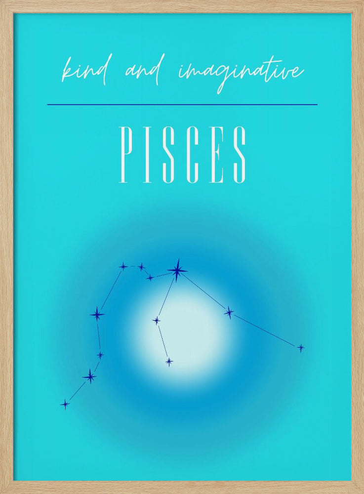 Pisces Zodiac Print Art | Poster