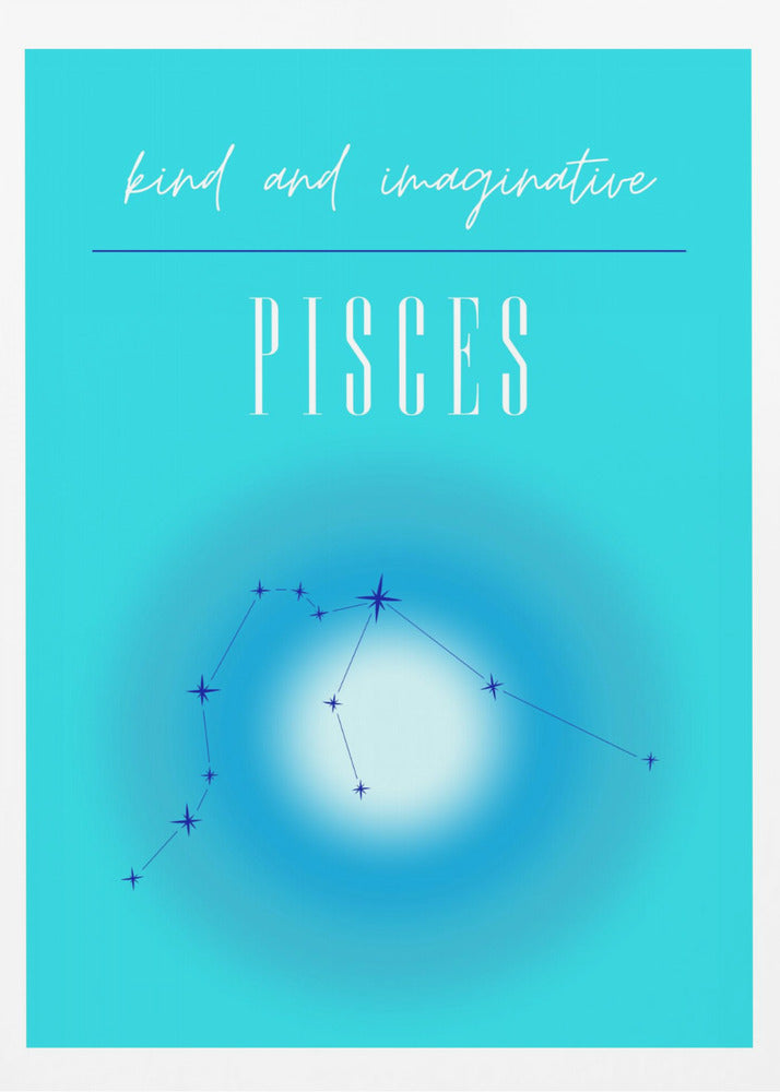 Pisces Zodiac Print Art | Poster
