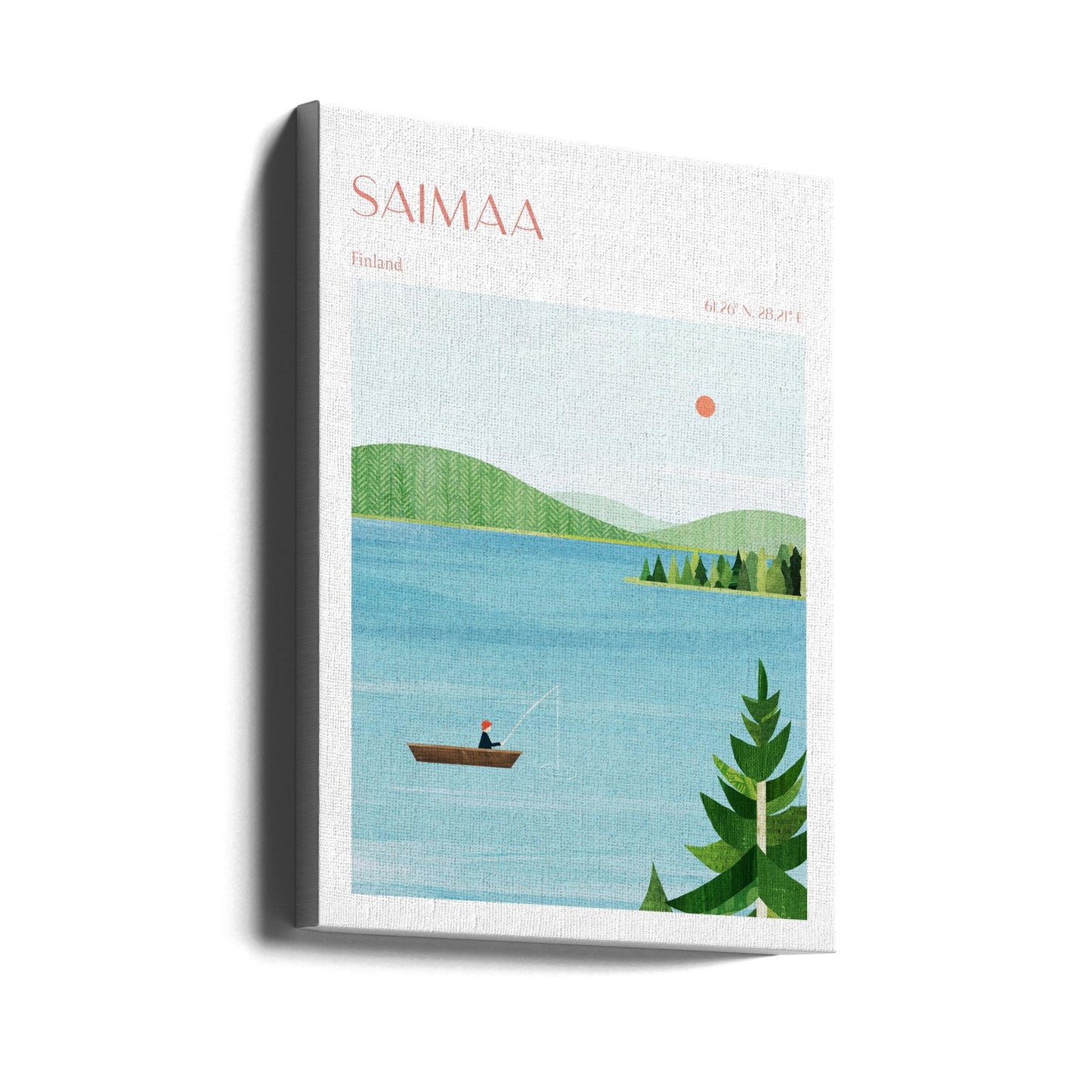 Jezioro Saimaa, Finlandia | Wydruki na łótnie