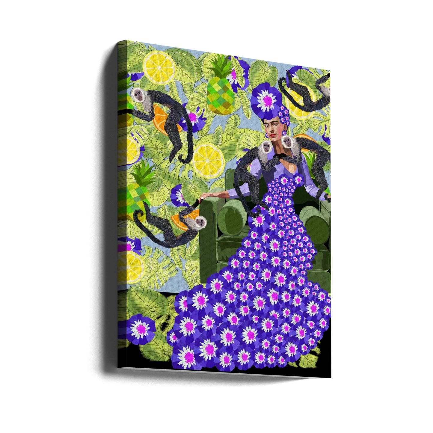 Frida in the Garden | Canvas