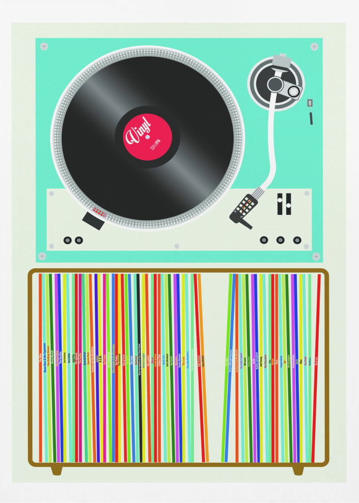 Vinylstapel | Affisch