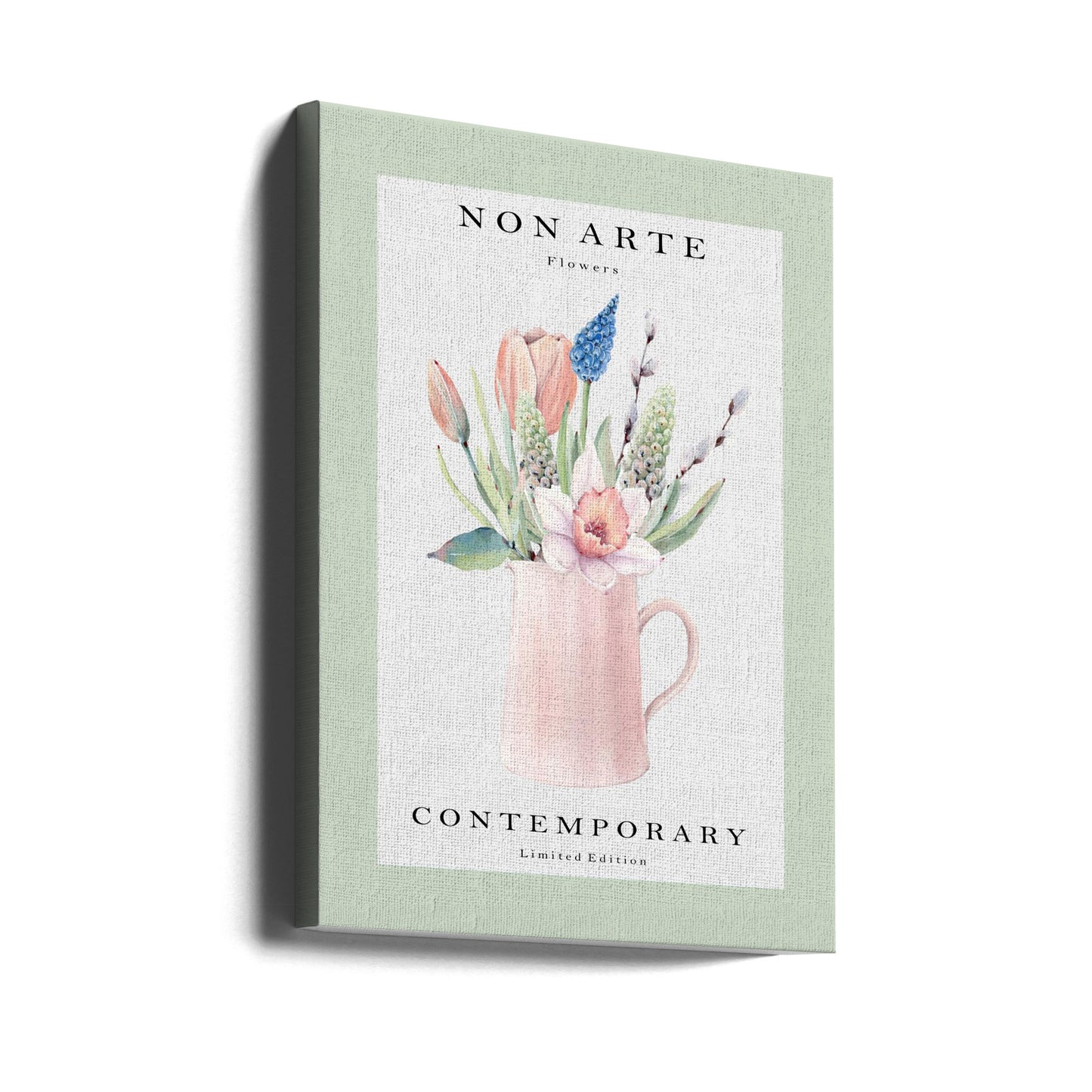 Inte konstgrön blomvas | Canvas