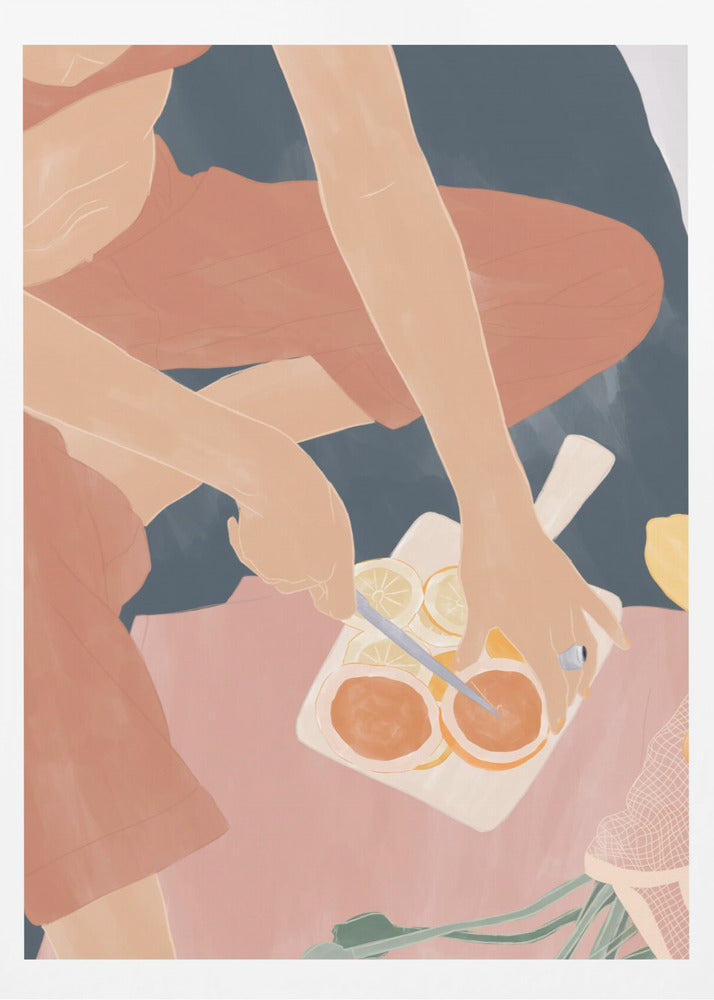 Cortar pomelos | Posters - Impresiones de Arte