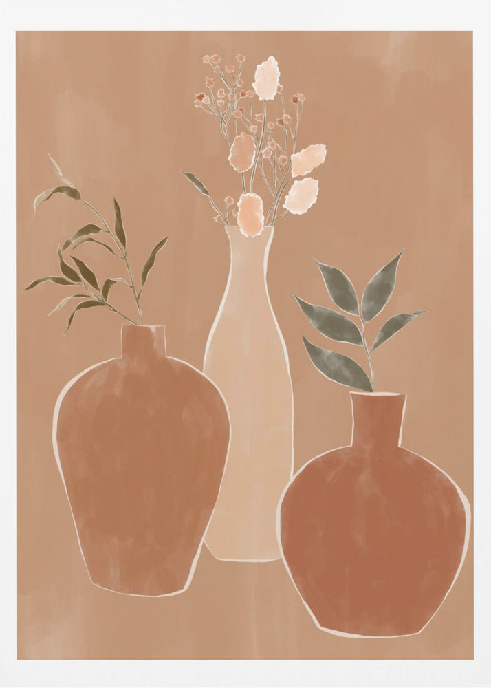 Set of Flower Vases | Poster