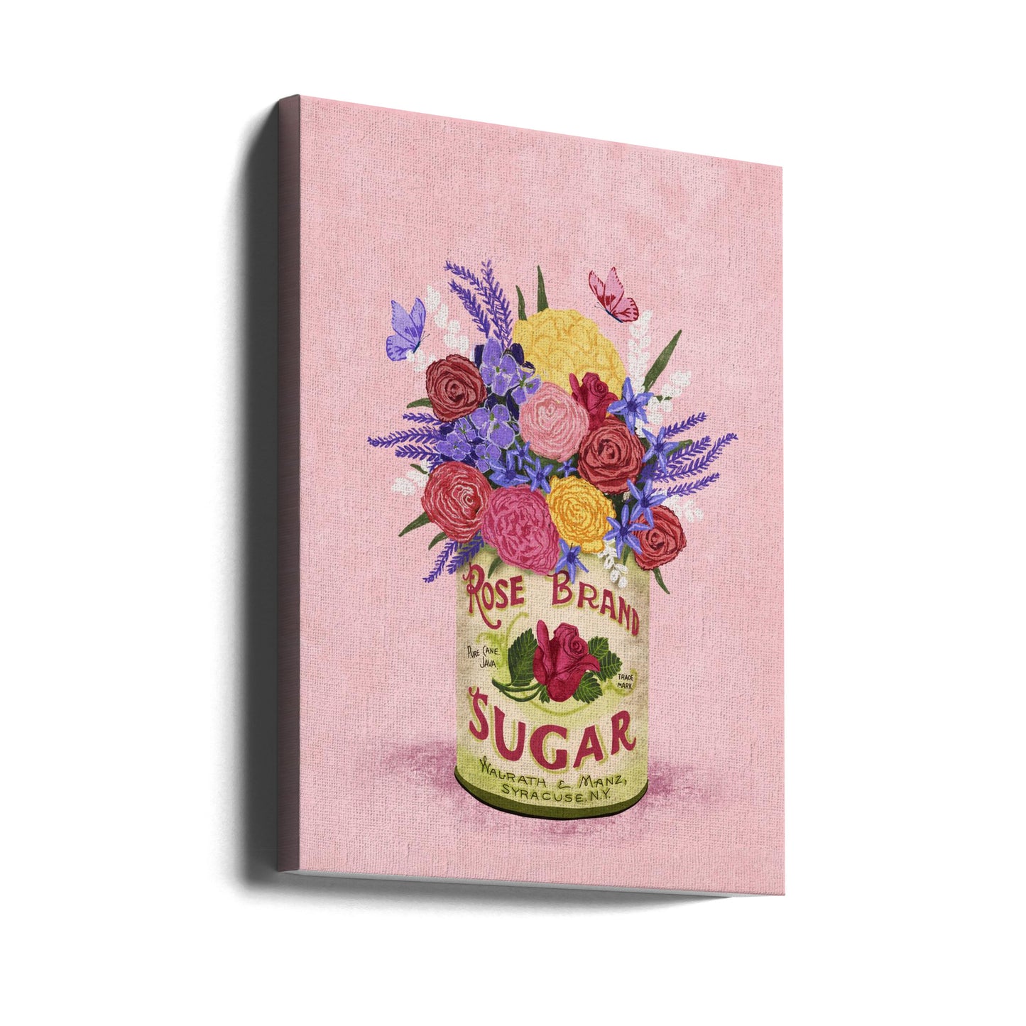 Flowers In a vintage Can | Canvas