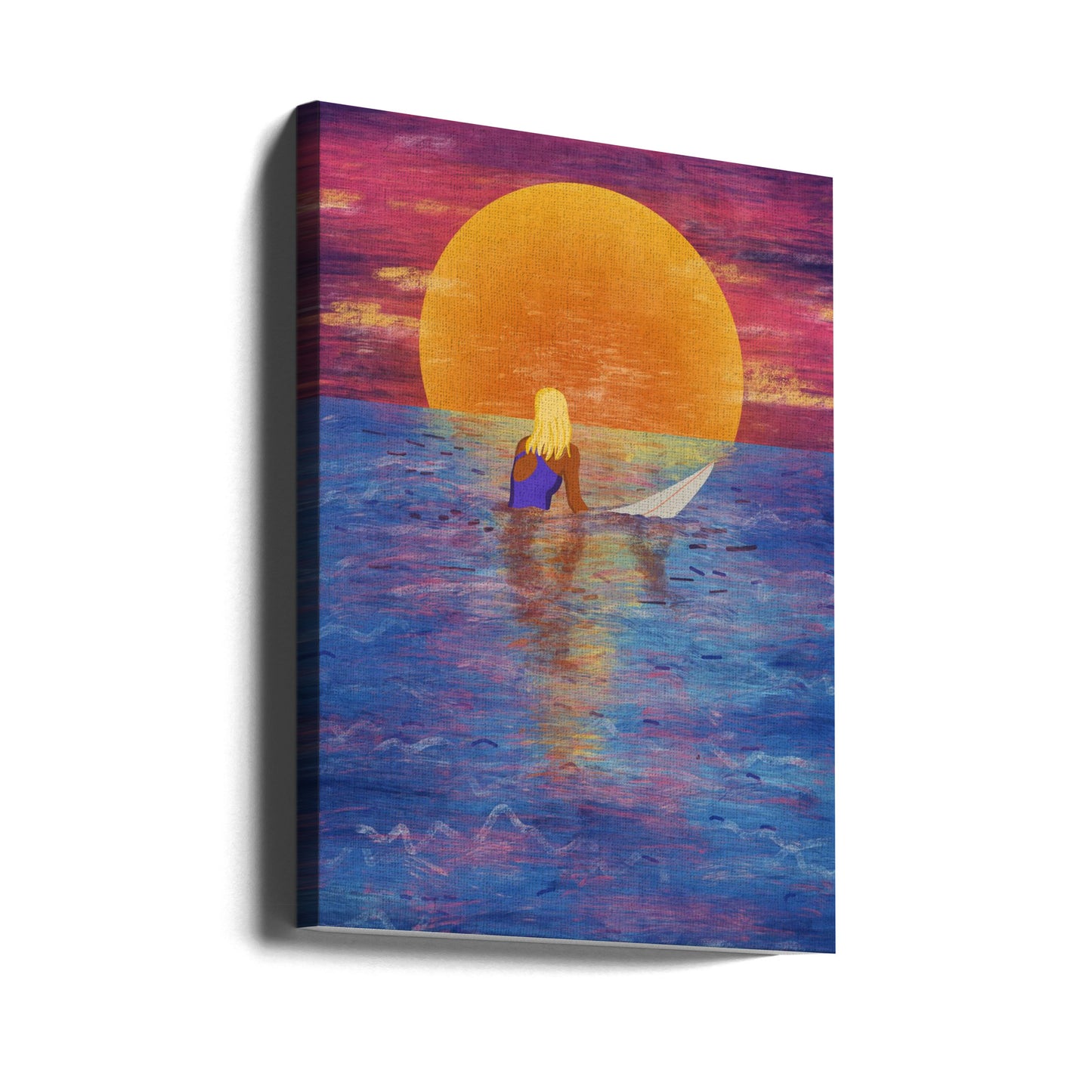 Fille surfeuse | Tableaux sur Toile