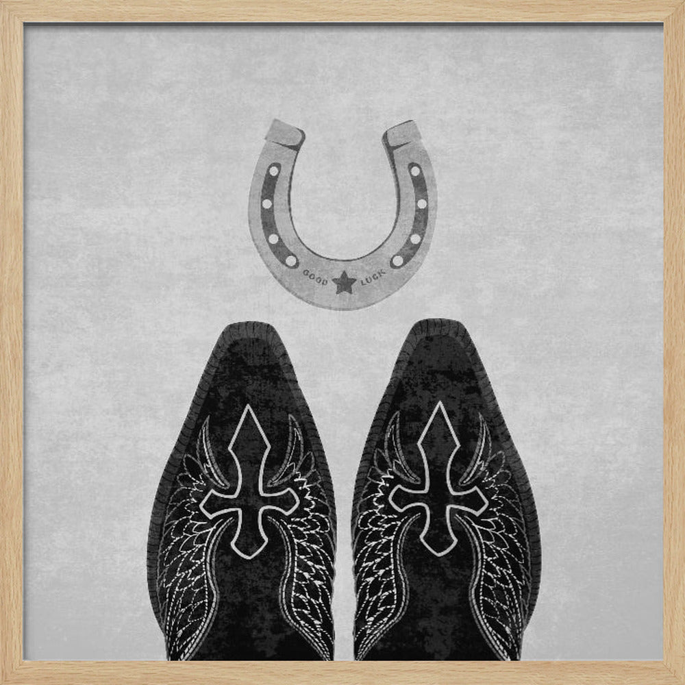 Bw Cowboystövlar och hästsko | Poster