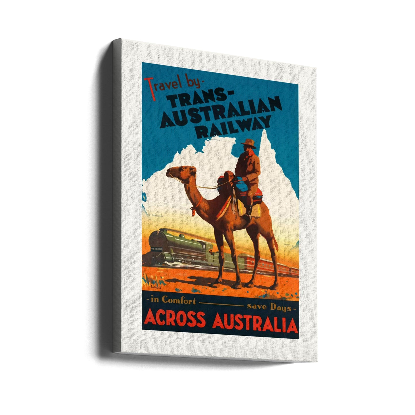 Transaustraliska järnvägen Poster | Canvas
