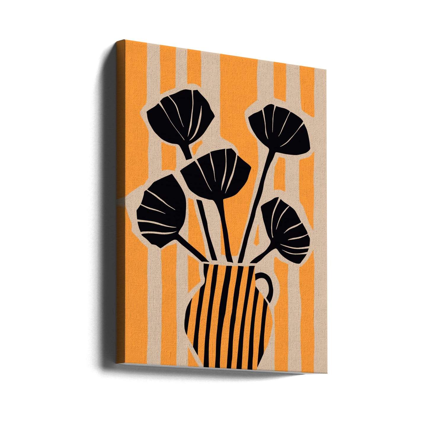 Bold Floral Stripes | Canvas