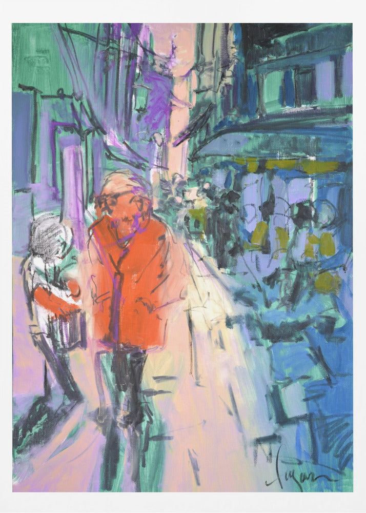 Lebhafter Straßenspaziergang | Poster