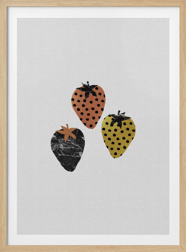 Scandinavische aardbeien | Posters - Kunstdrukken