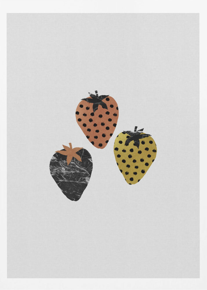 Scandinavische aardbeien | Posters - Kunstdrukken