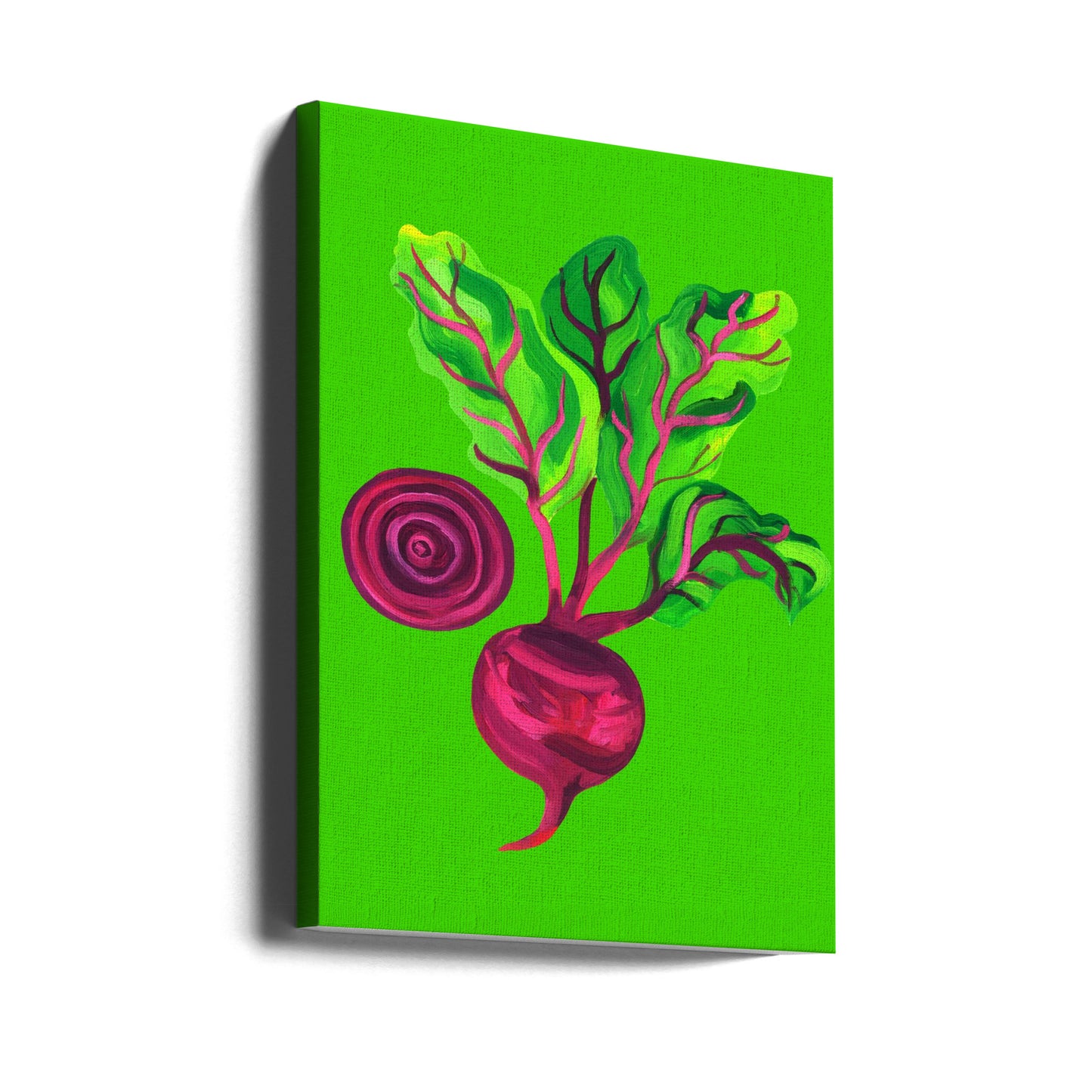 Beetroot Swirl Green | Canvas