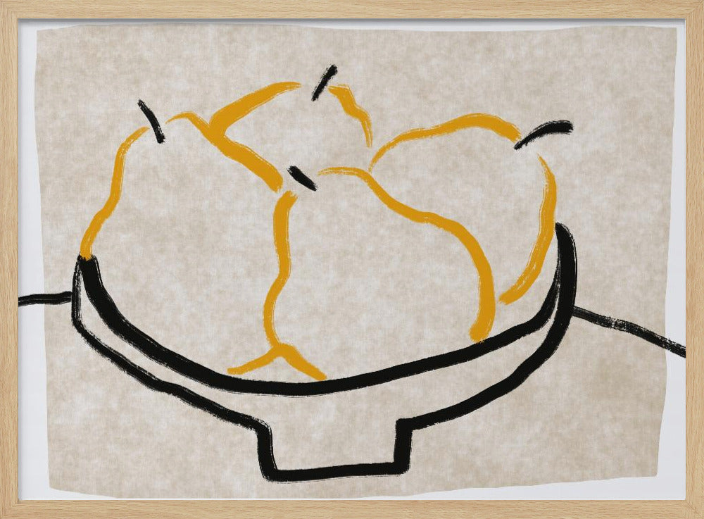 Pera en arte lineal | Posters - Impresiones de Arte