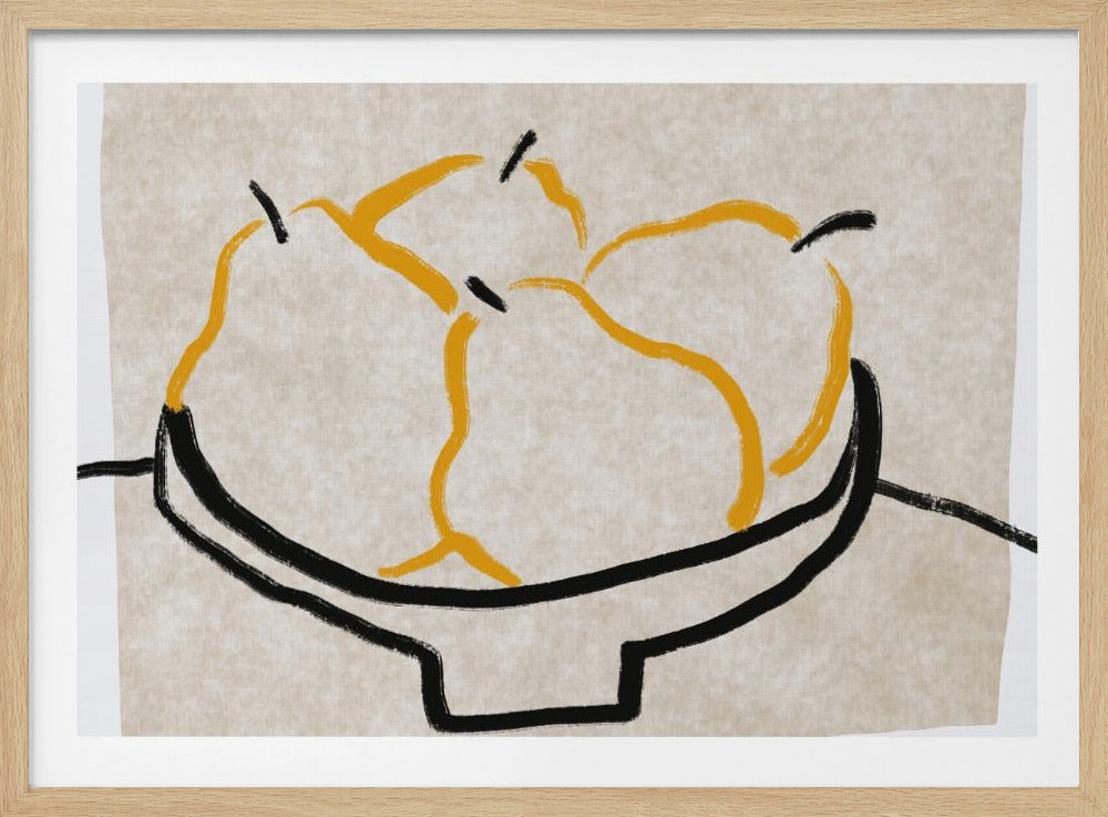 Pera en arte lineal | Posters - Impresiones de Arte