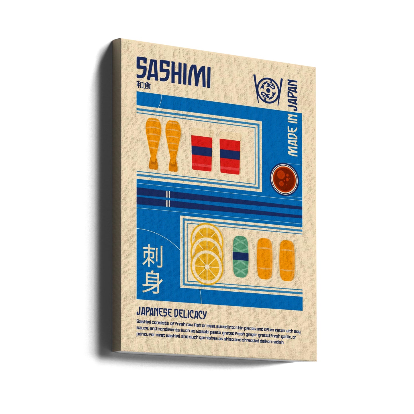 Sashimi Japanese Food Print | Canvas