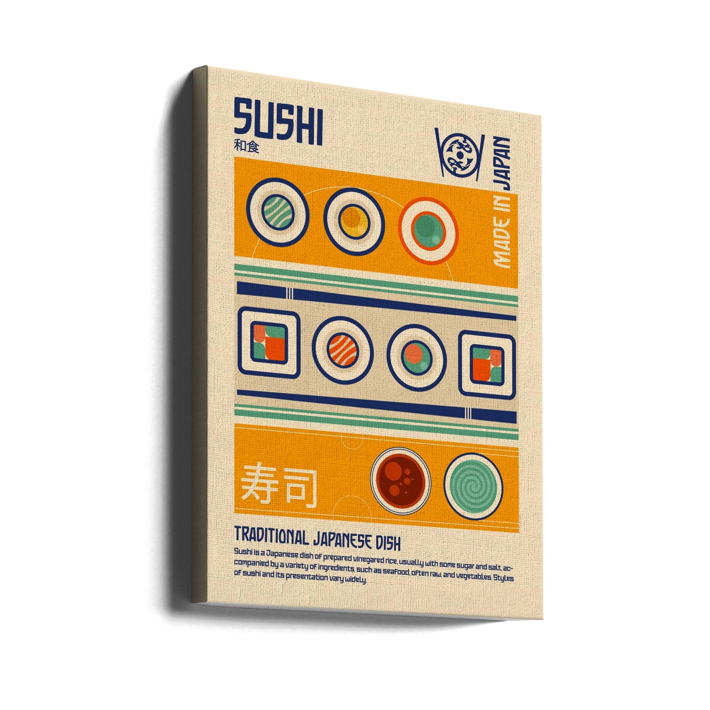 Sushi Cibo Giapponese Stampa | Stampe su Tela