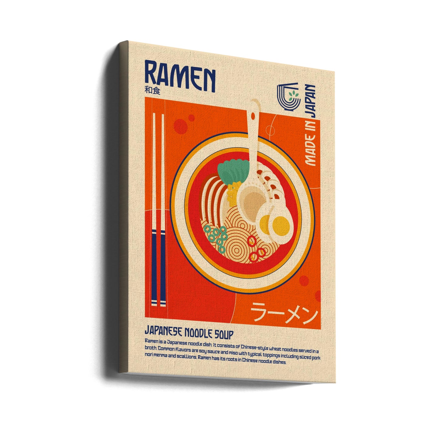 Ramen Cibo giapponese Stampa | Stampe su Tela