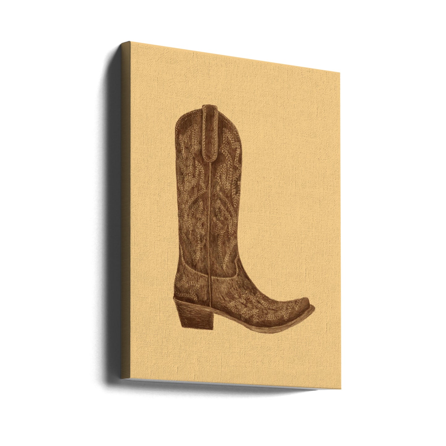 Bruine cowgirllaars | Canvasprints