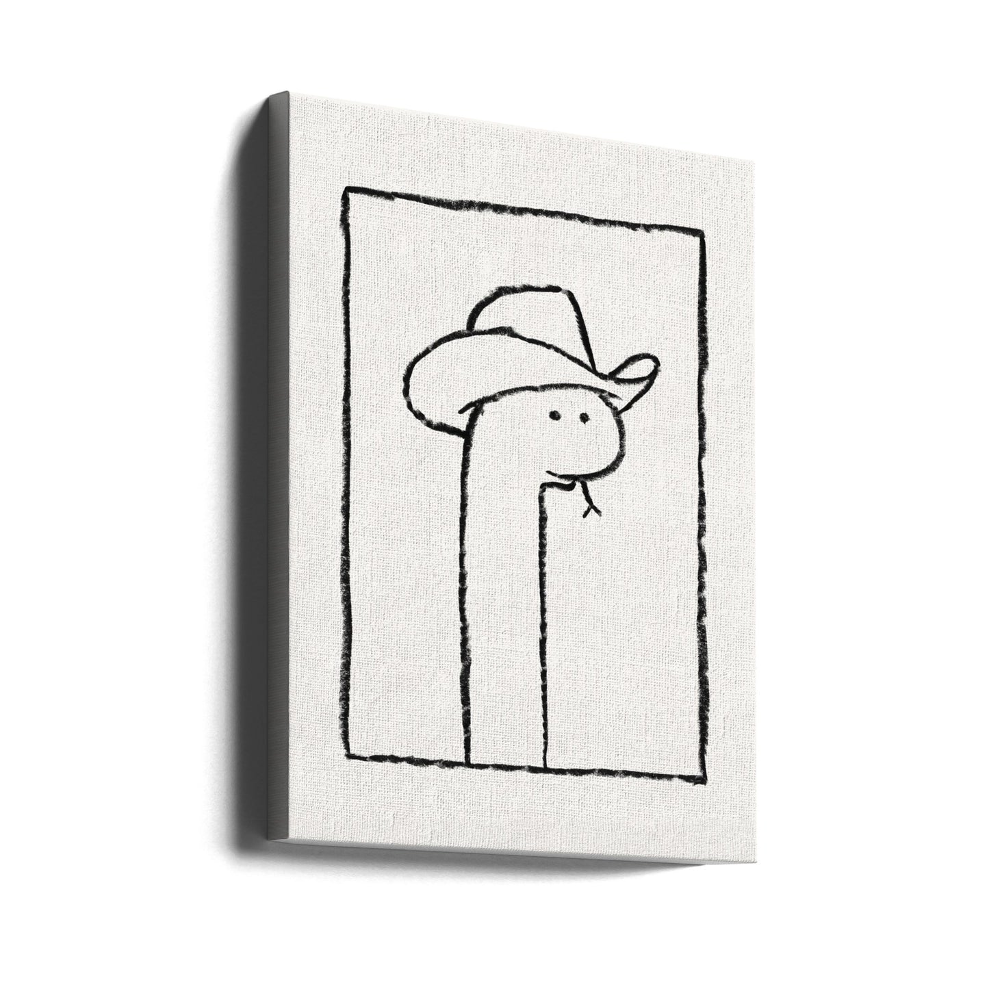 Wąż Squiggles w kapeluszu Stetson | Wydruki na łótnie