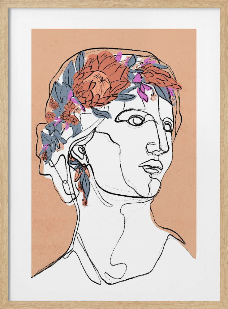 Blumensilhouette | Poster