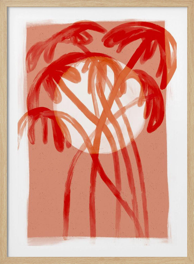 Karmosinröda palmer | Poster