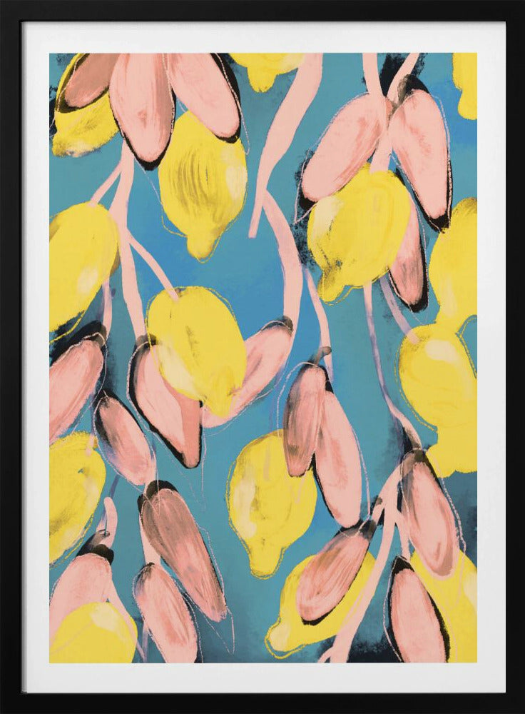 Blütenblätter in Blau | Poster