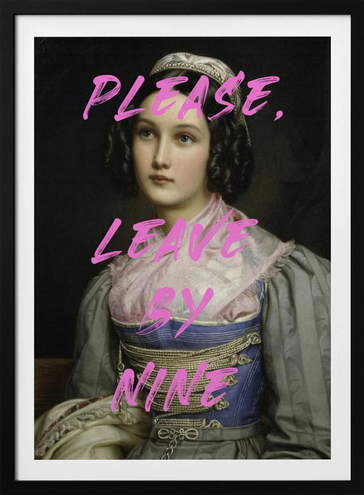 Bitte gehen Sie um neun | Poster