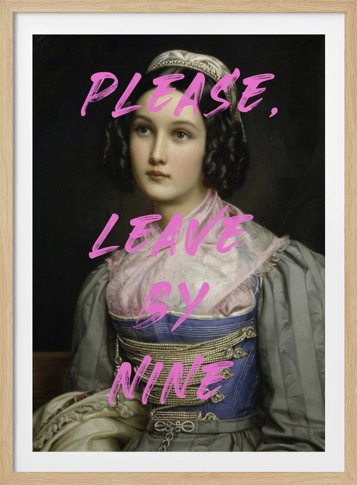 Bitte gehen Sie um neun | Poster