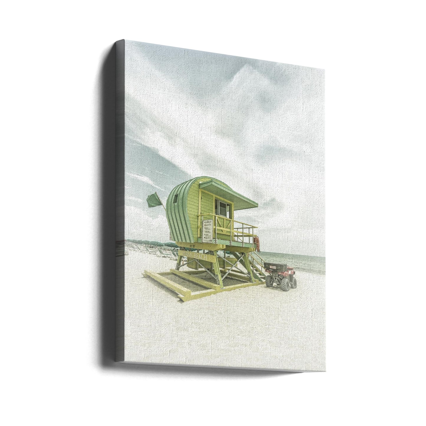 Stile vintage della Florida a Miami Beach | Stampe su Tela