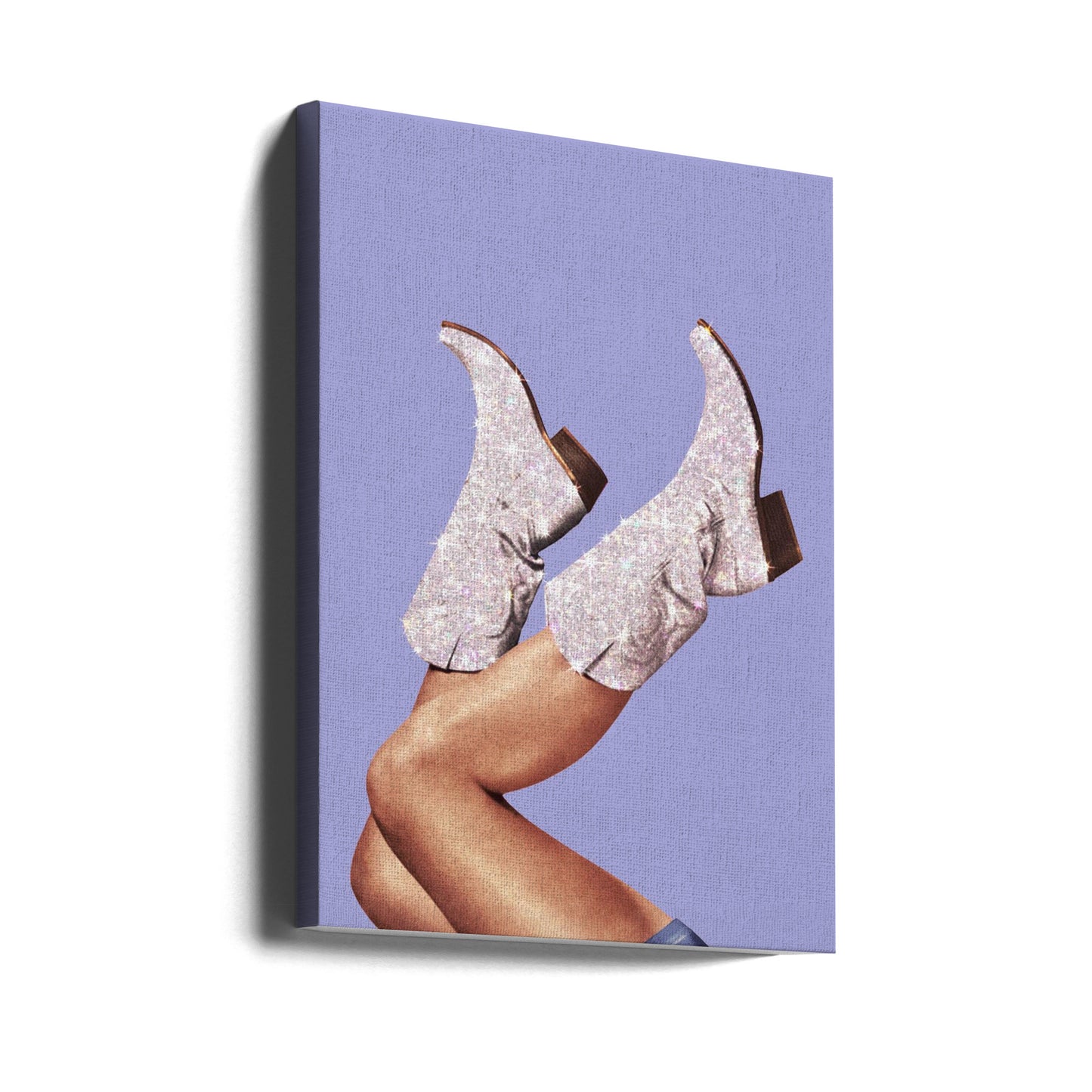 These Boots - Glitter Very Peri Periwinkle | Canvas