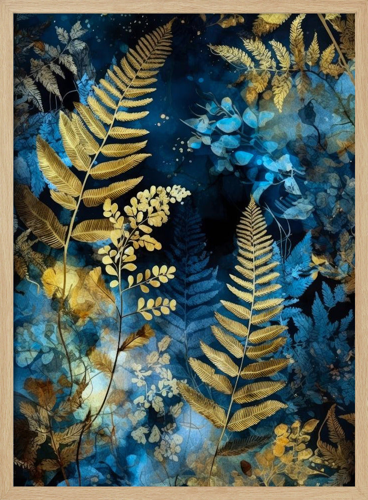 Vibrant Garden and ferns 3 | Poster