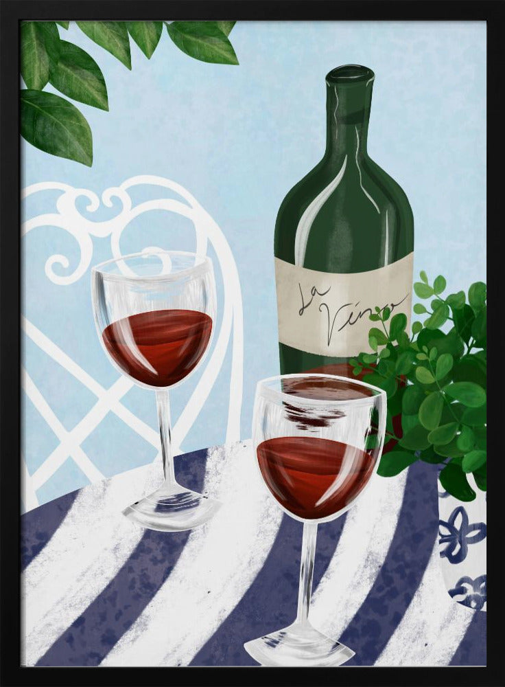 Rotwein unterm Baum | Poster