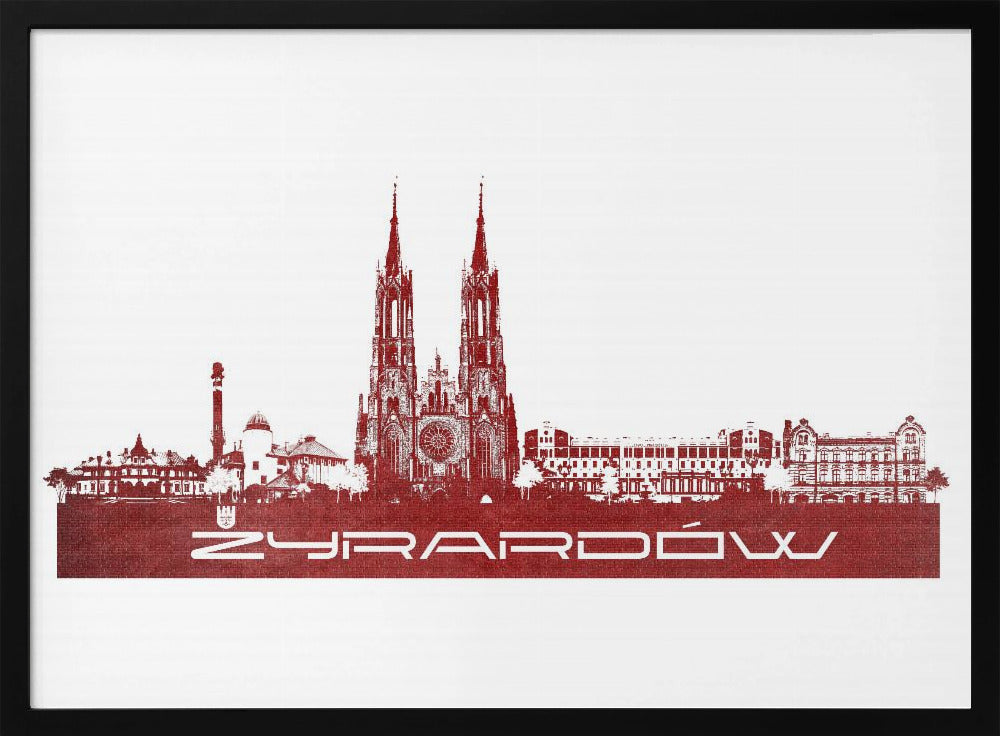 Żyrardów Poland Skyline City Art (2) | Poster
