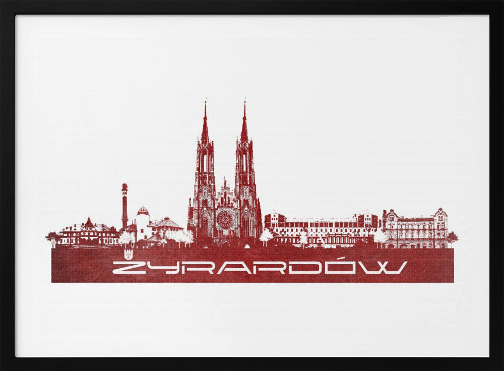Żyrardów Poland Skyline City Art (2) | Poster