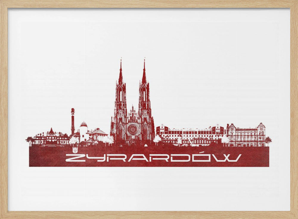 Żyrardów Poland Skyline City Art (2) | Poster