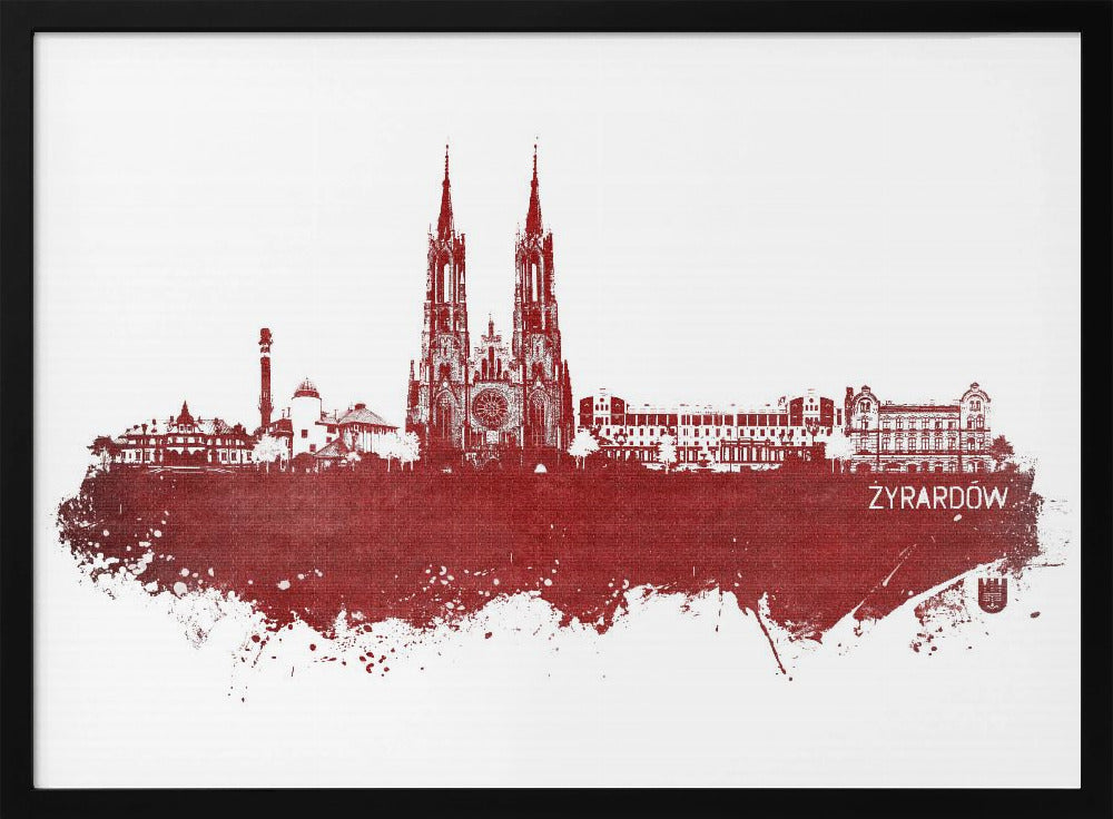 Żyrardów Poland Skyline City Art (3) | Poster