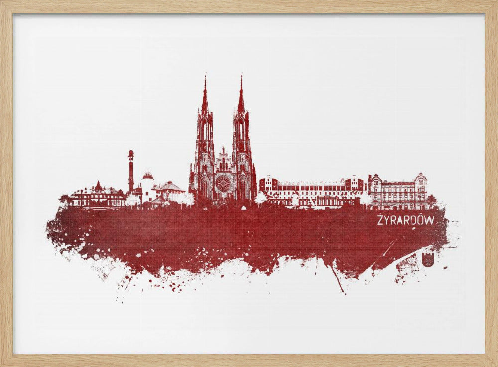 Żyrardów Poland Skyline City Art (3) | Poster